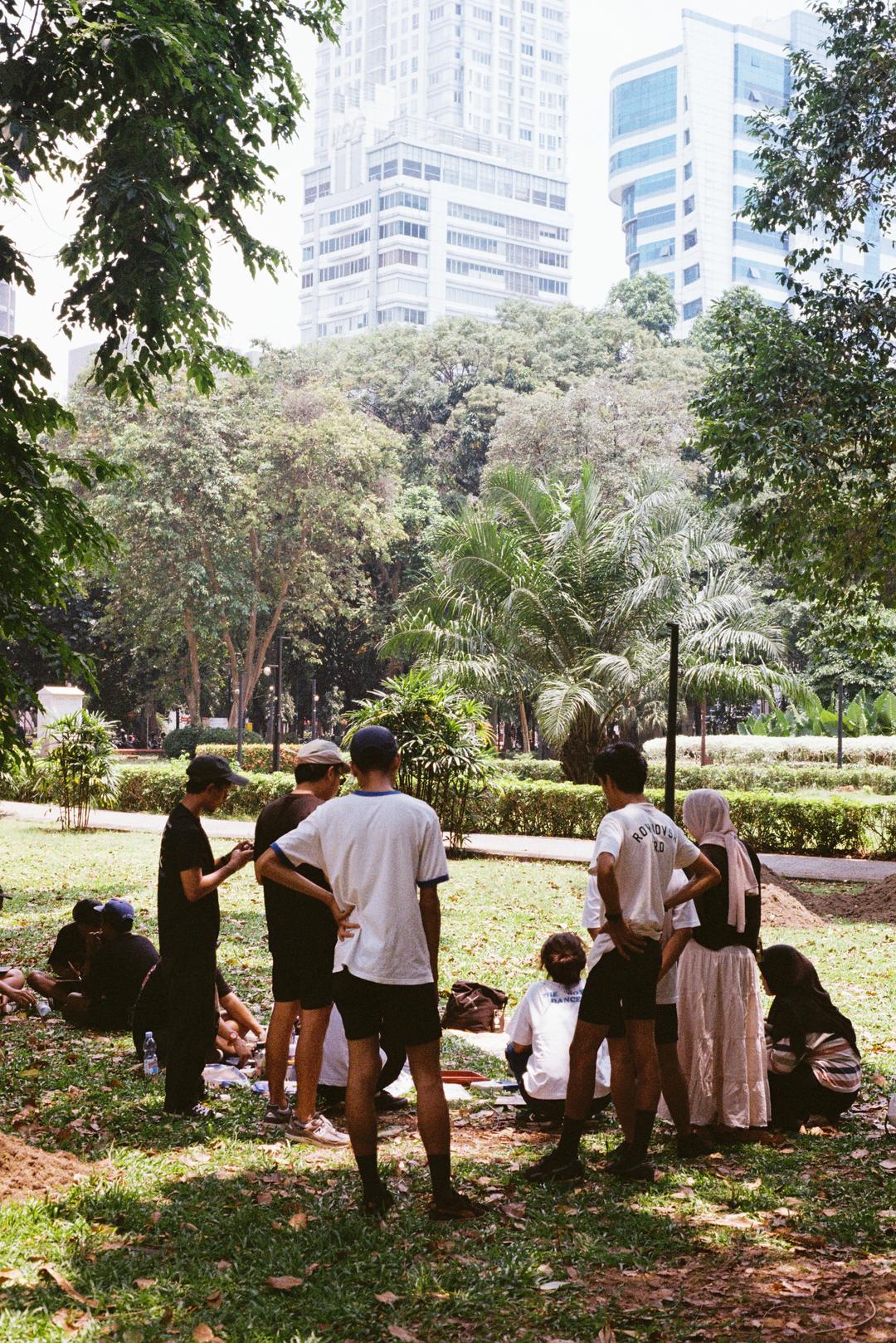 Cyanotype di Taman, Jakarta