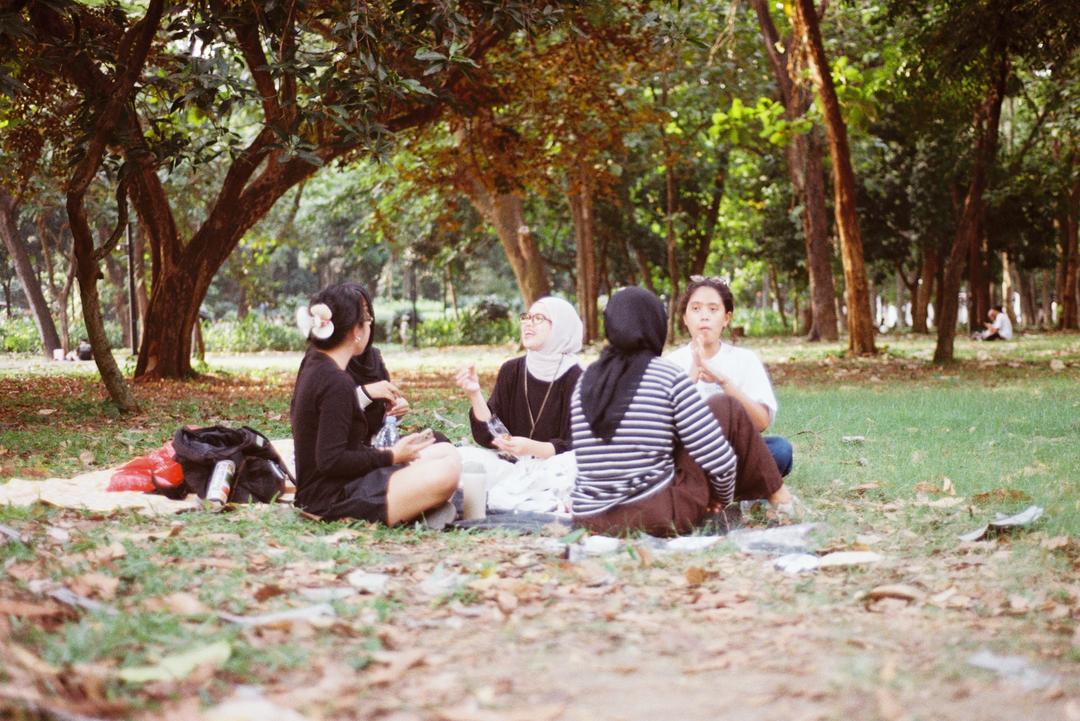 Cyanotype di Taman, Jakarta