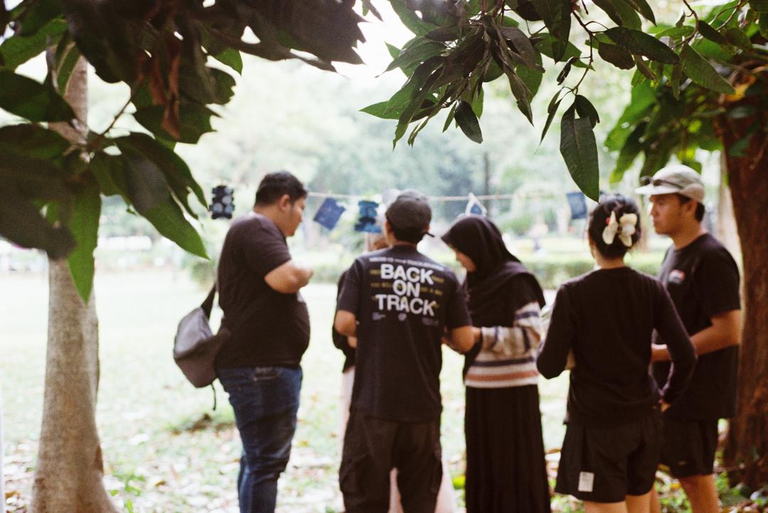 Cyanotype di Taman, Jakarta