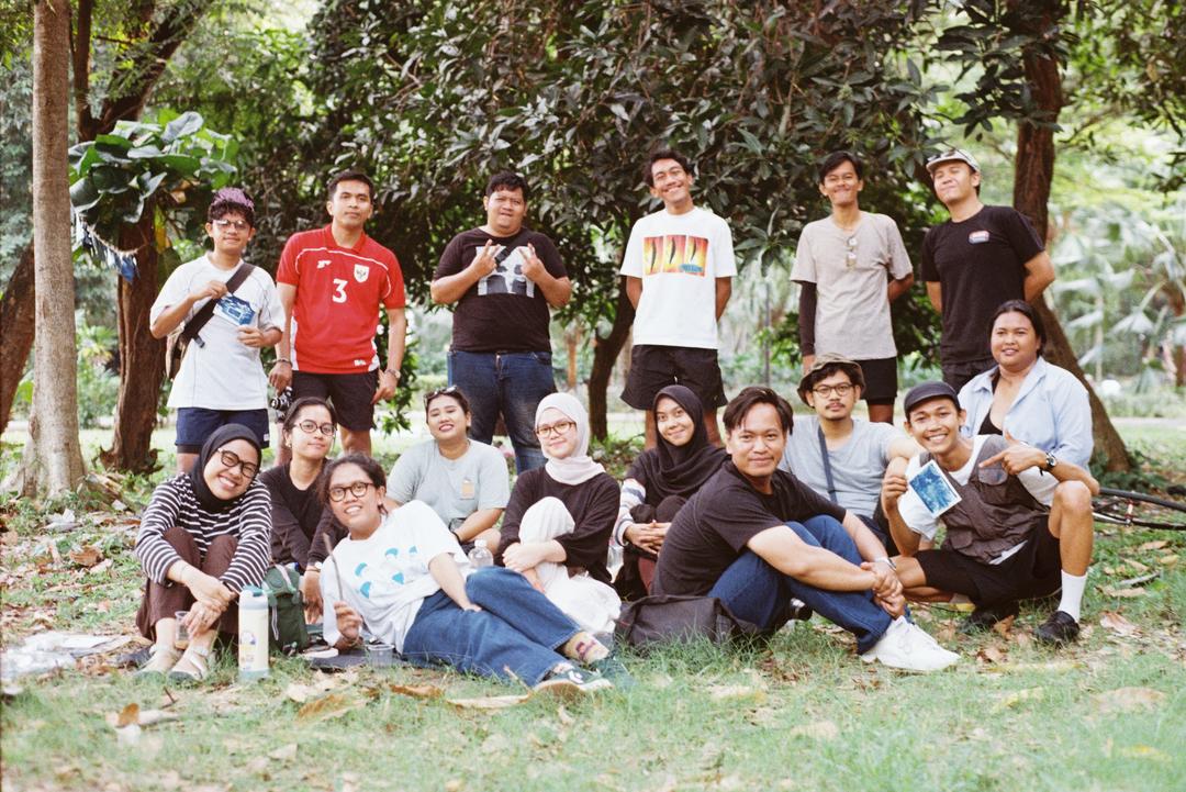 Cyanotype di Taman, Jakarta