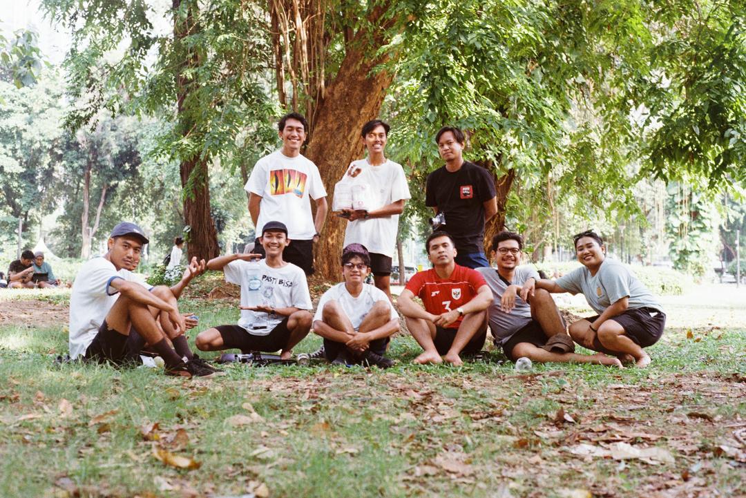 Cyanotype di Taman, Jakarta